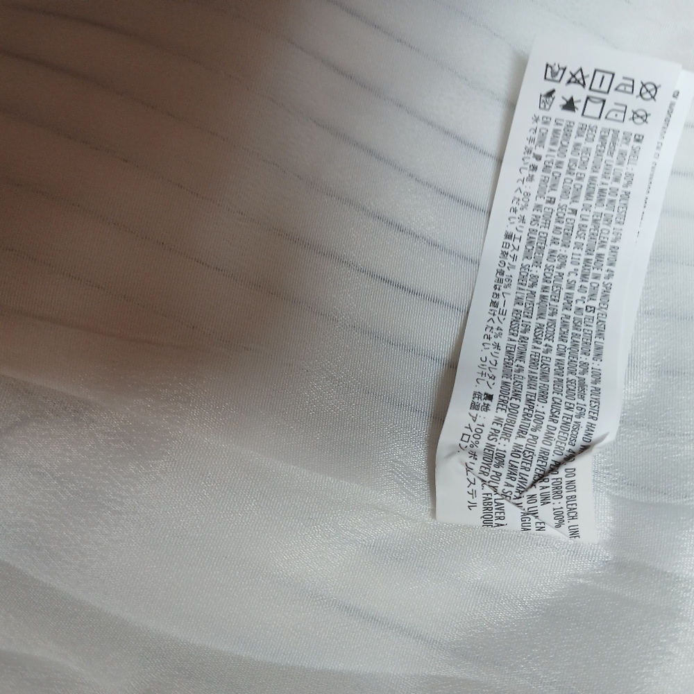 Forever 21 White Pinstripe Wide-Leg Pants – Size XL – NWT - Picture 10 of 13